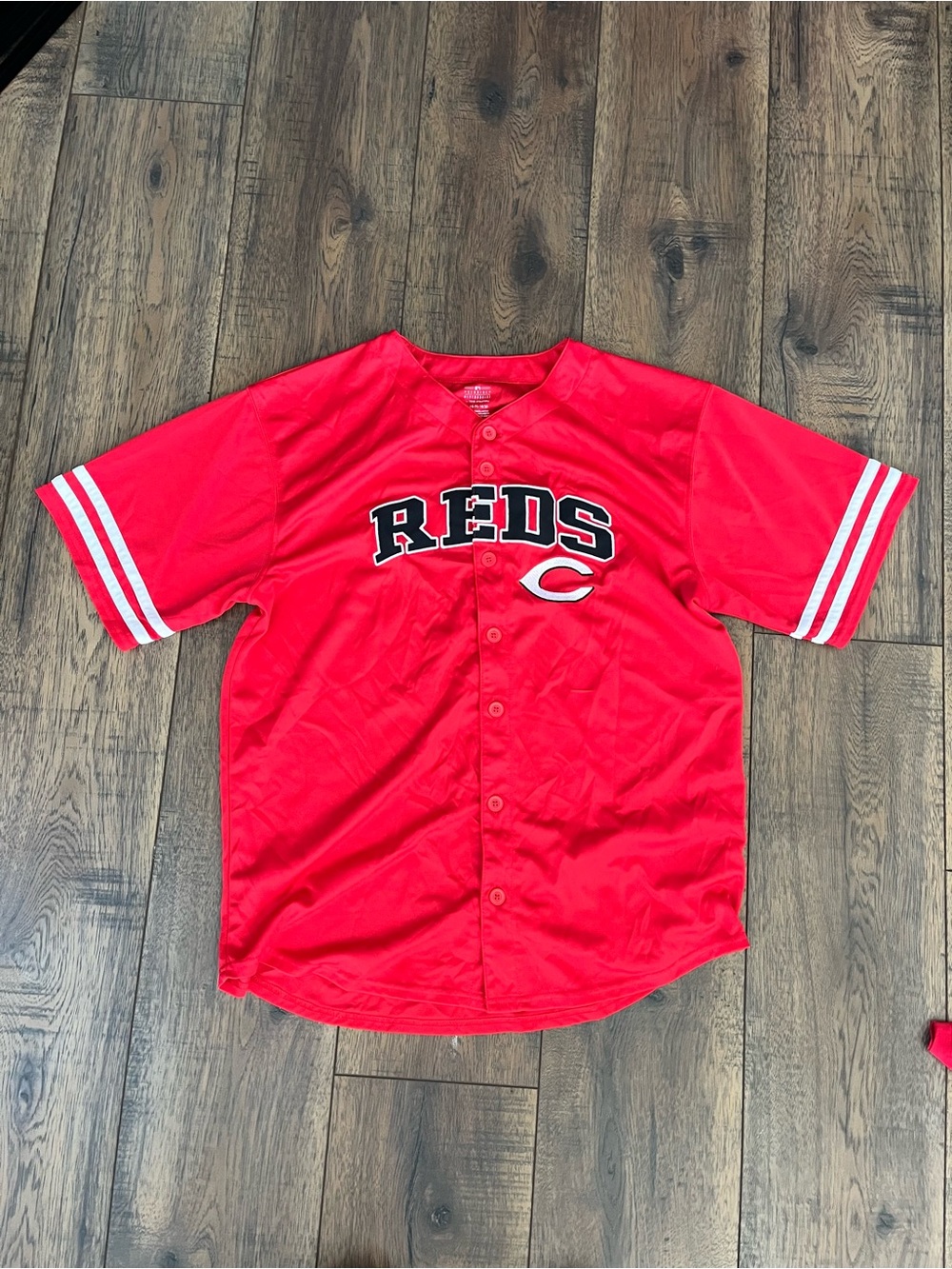 Genuine Merchandise Red Kids Button-Up 'REDS' Jersey